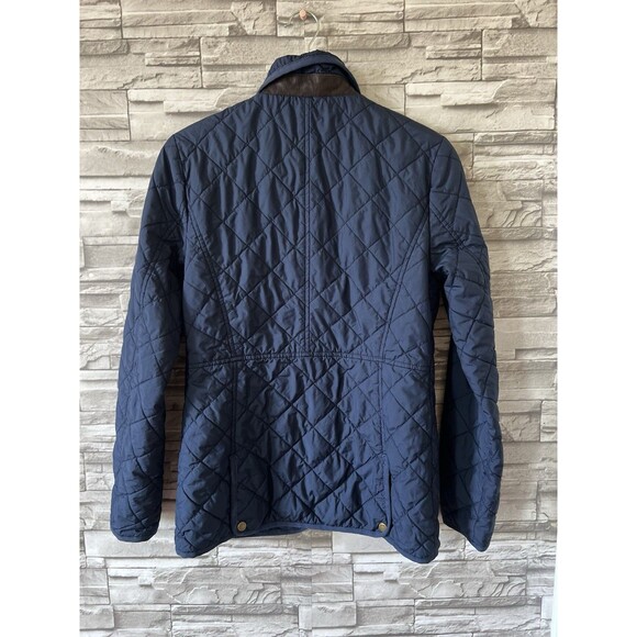 Lauren Ralph Lauren Women's Logo Cresent Quilted Jacket in Navy SZ. 2 - Picture 2 of 10